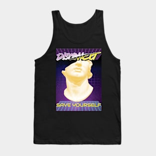 Disconnect Save Yourself Greek Bust Vaporwave Tank Top